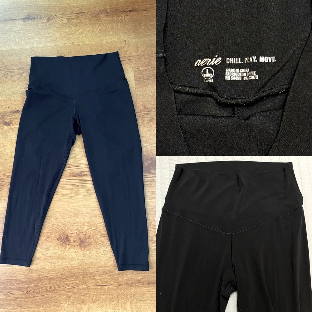 Aerie Chill Play Legging High Waisted Black